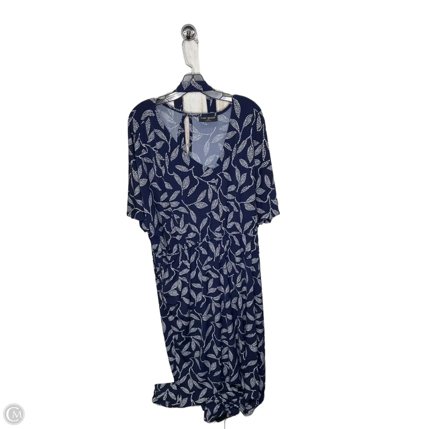 Jumpsuit By Lane Bryant In Blue & White, Size: 3x