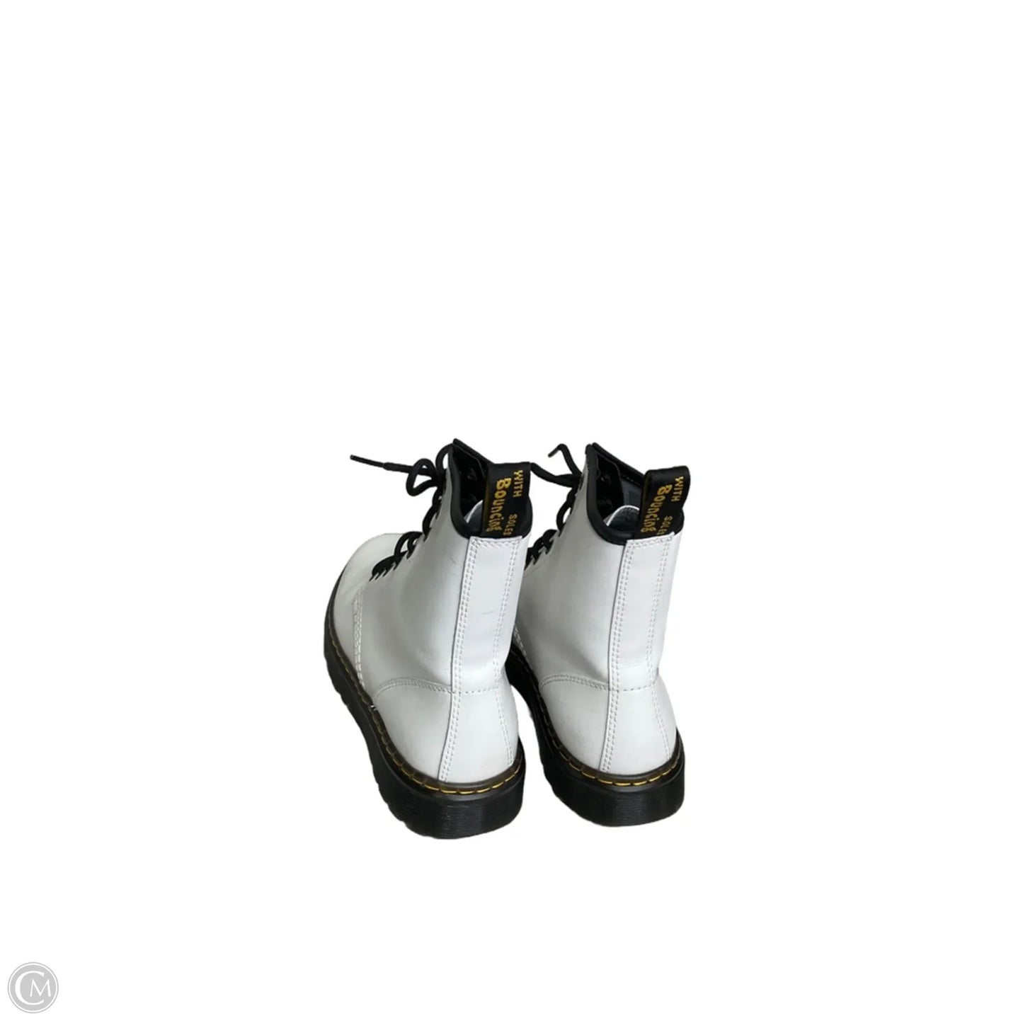 Boots Mid-calf Flats By Dr Martens In White, Size: 7