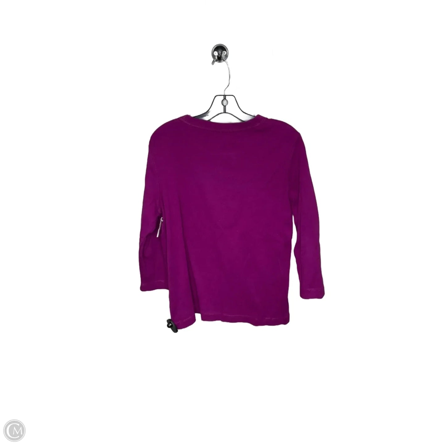 Top Long Sleeve Basic By Kim Rogers In Purple, Size: Xl