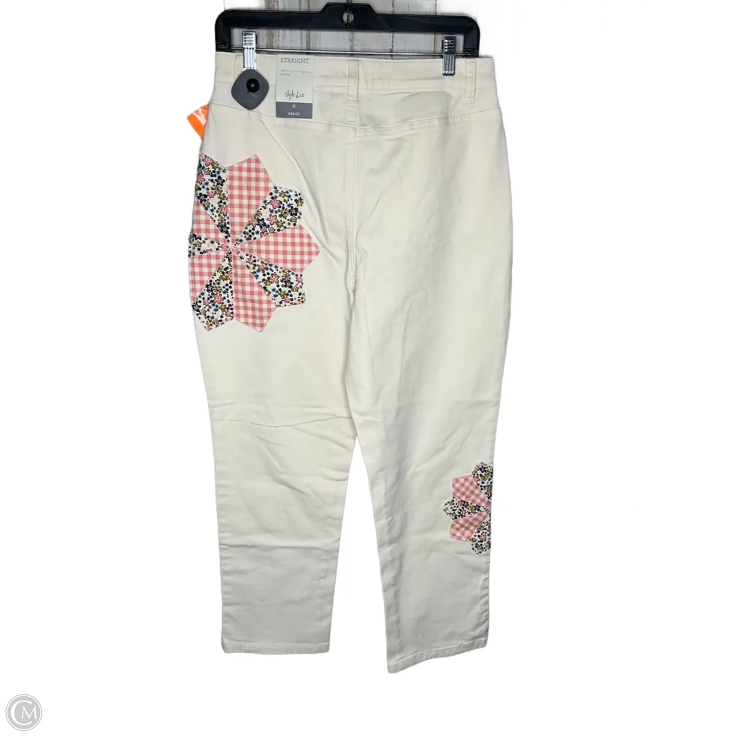 Jeans Straight By Style And Company In Beige, Size: 8