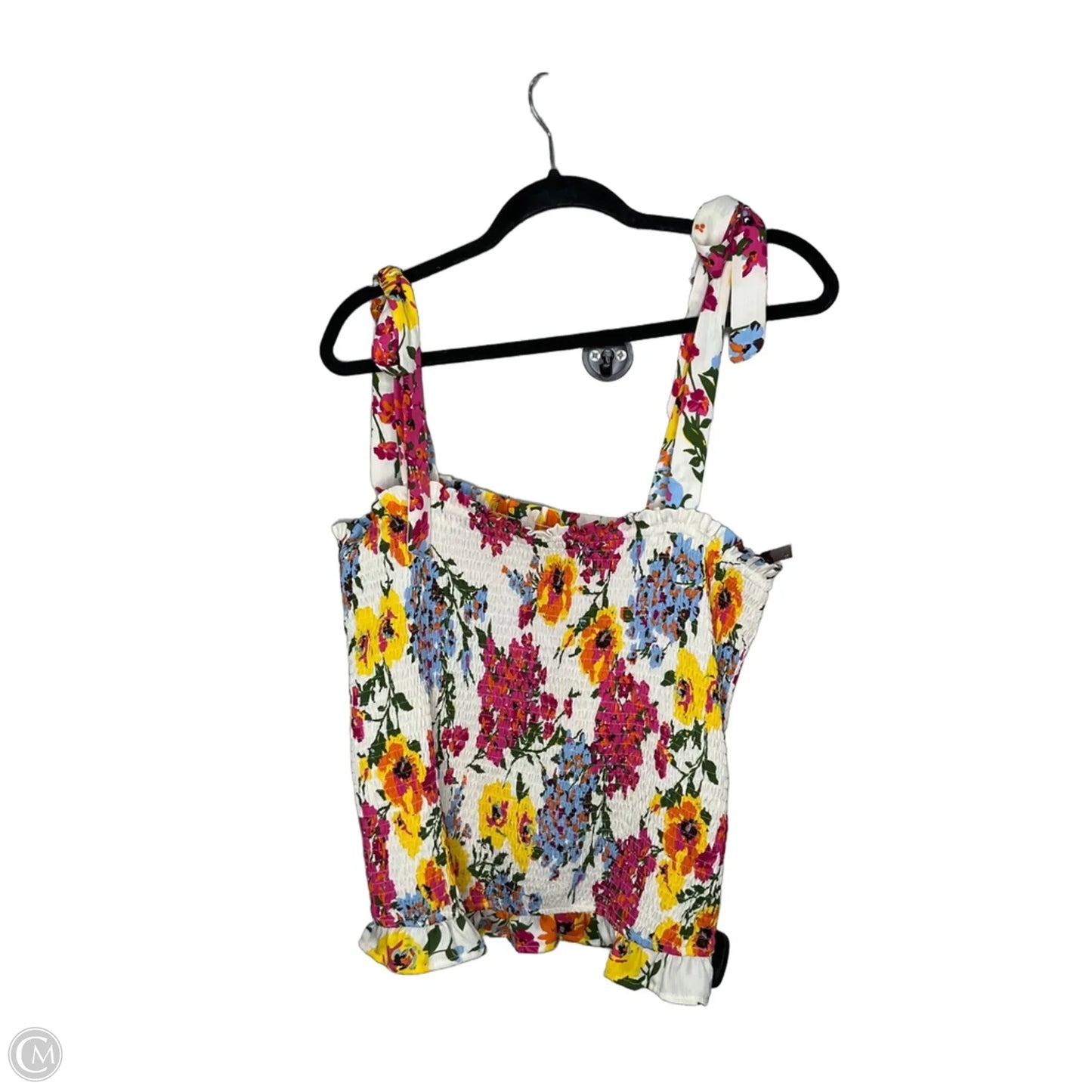 Top Sleeveless By Thml In Floral Print, Size: L