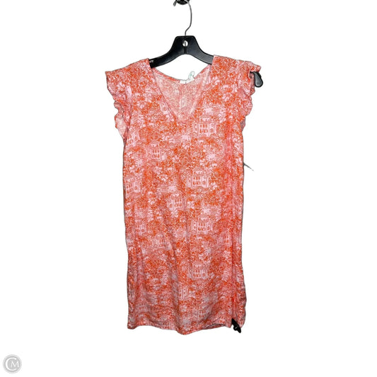 Dress Casual Short By Cynthia Rowley In Orange & White, Size: S