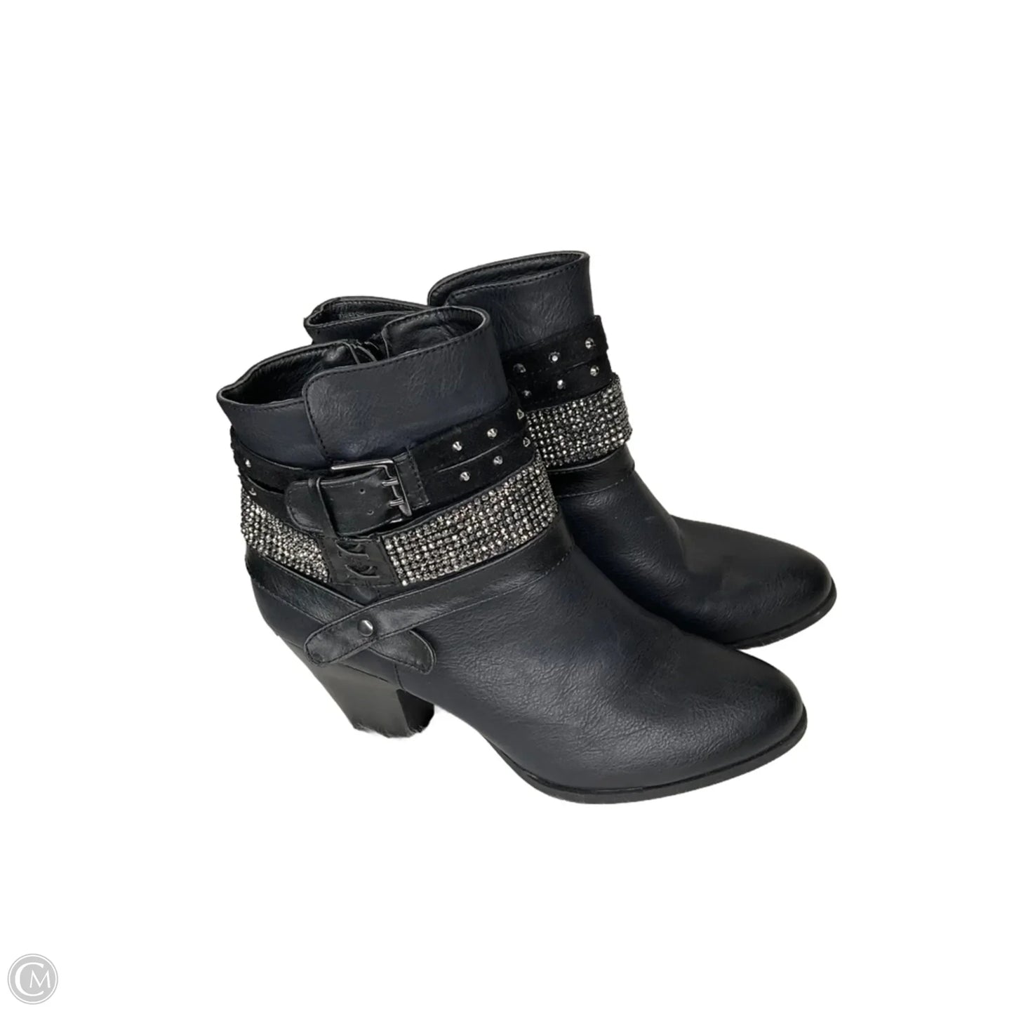 Boots Ankle Heels By Yellow Box In Black, Size: 9