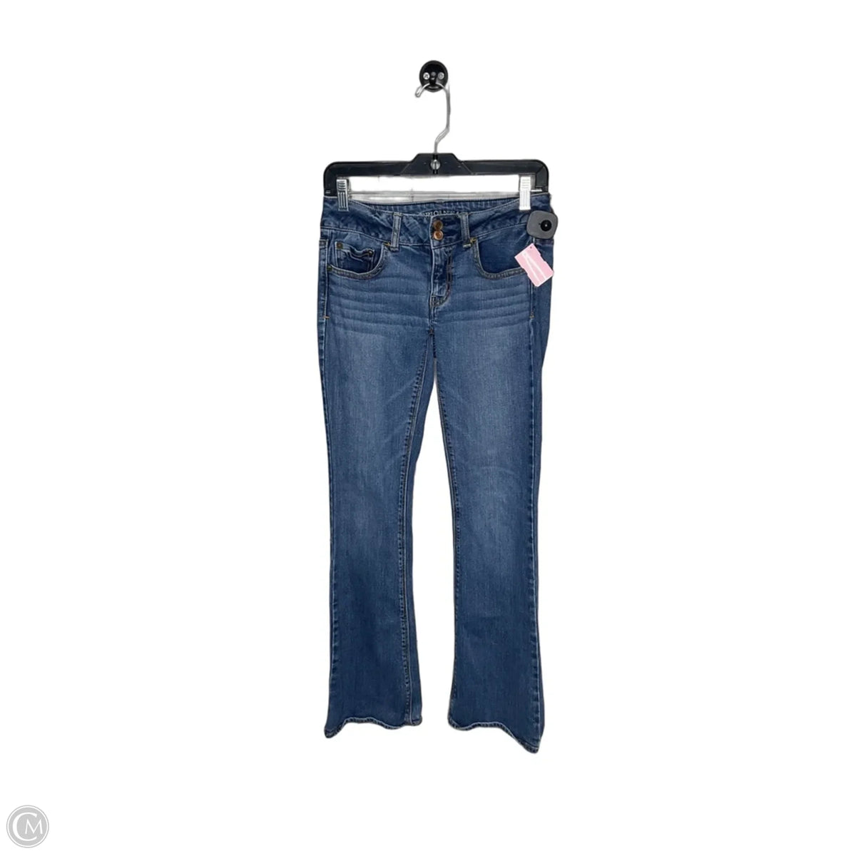 Jeans Flared By American Eagle In Blue Denim, Size: 2