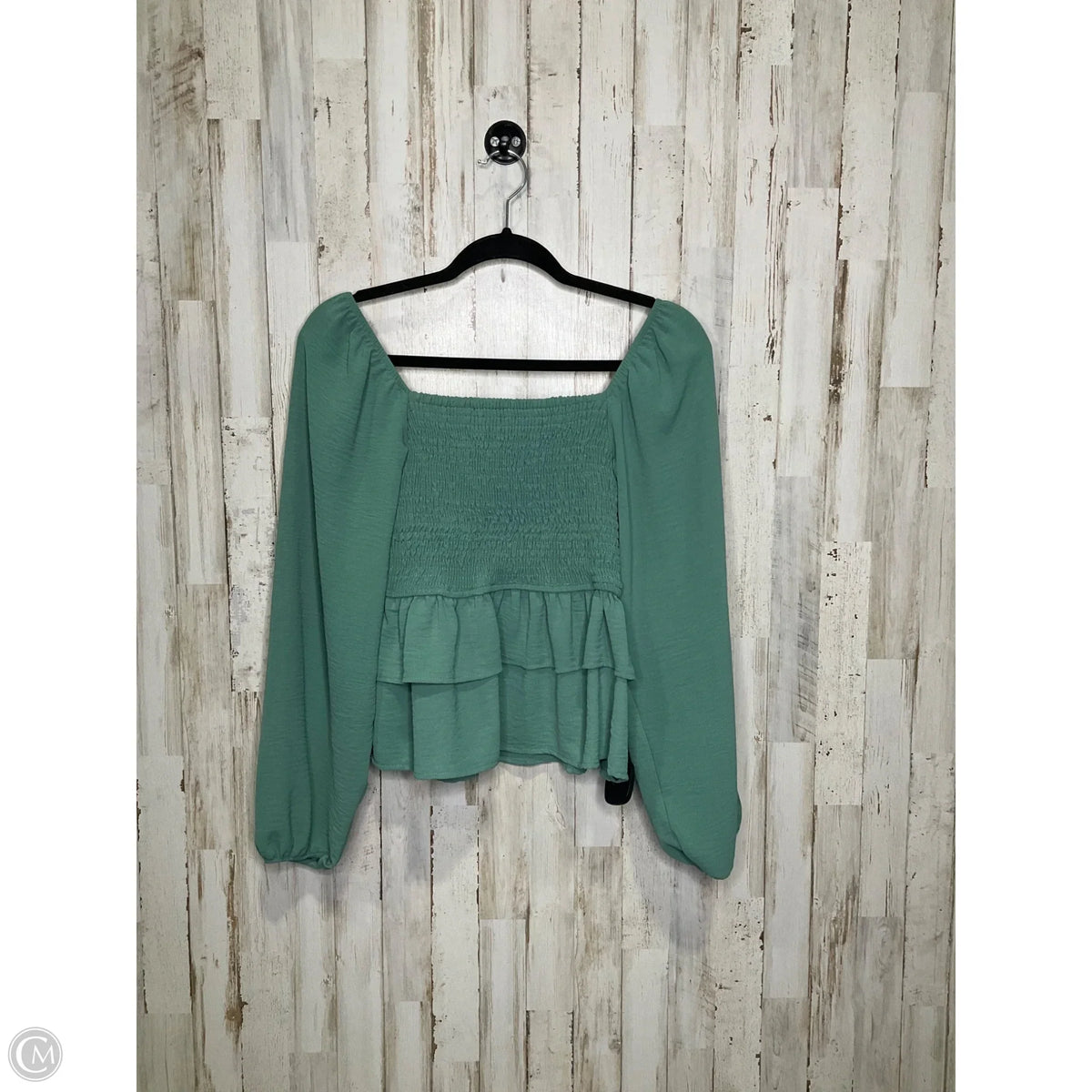 Top Long Sleeve By Altard State In Green, Size: S