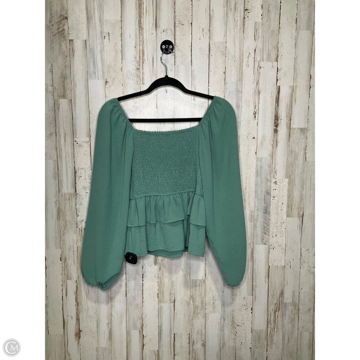 Top Long Sleeve By Altard State In Green, Size: S