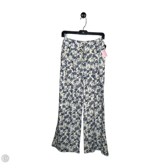 Pants Wide Leg By Chelsea And Violet In Blue & Cream, Size: 2