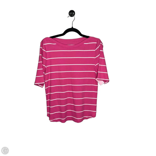 Top Short Sleeve By Talbots In Pink, Size: Xlp