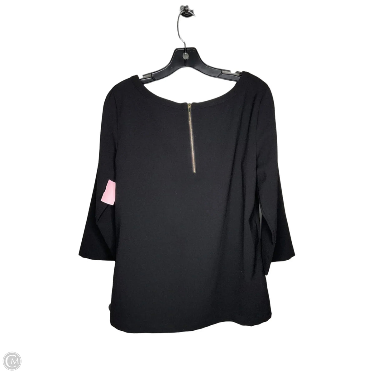 Top 3/4 Sleeve By Ann Taylor In Black, Size: 8
