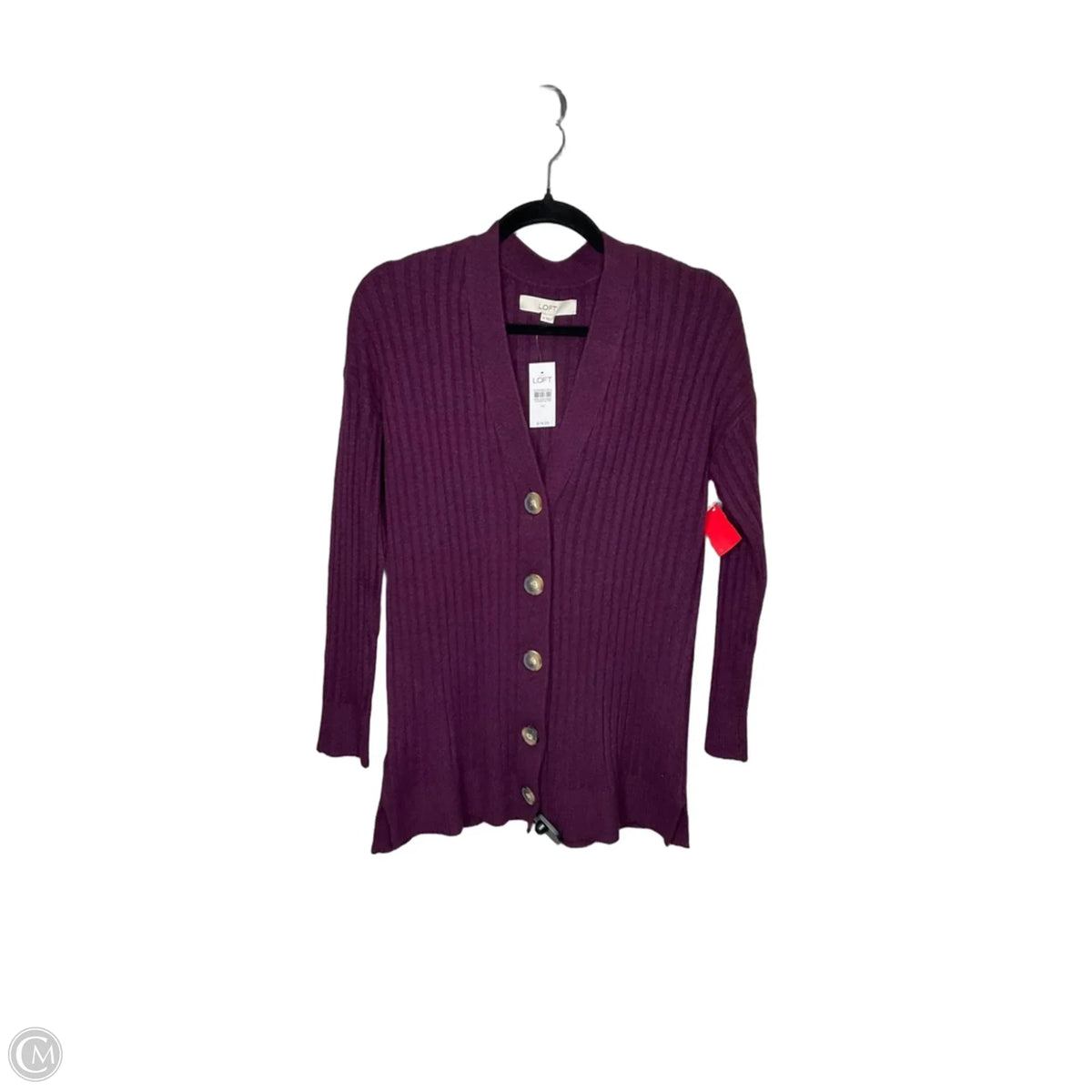 Cardigan By Loft In Purple, Size: M