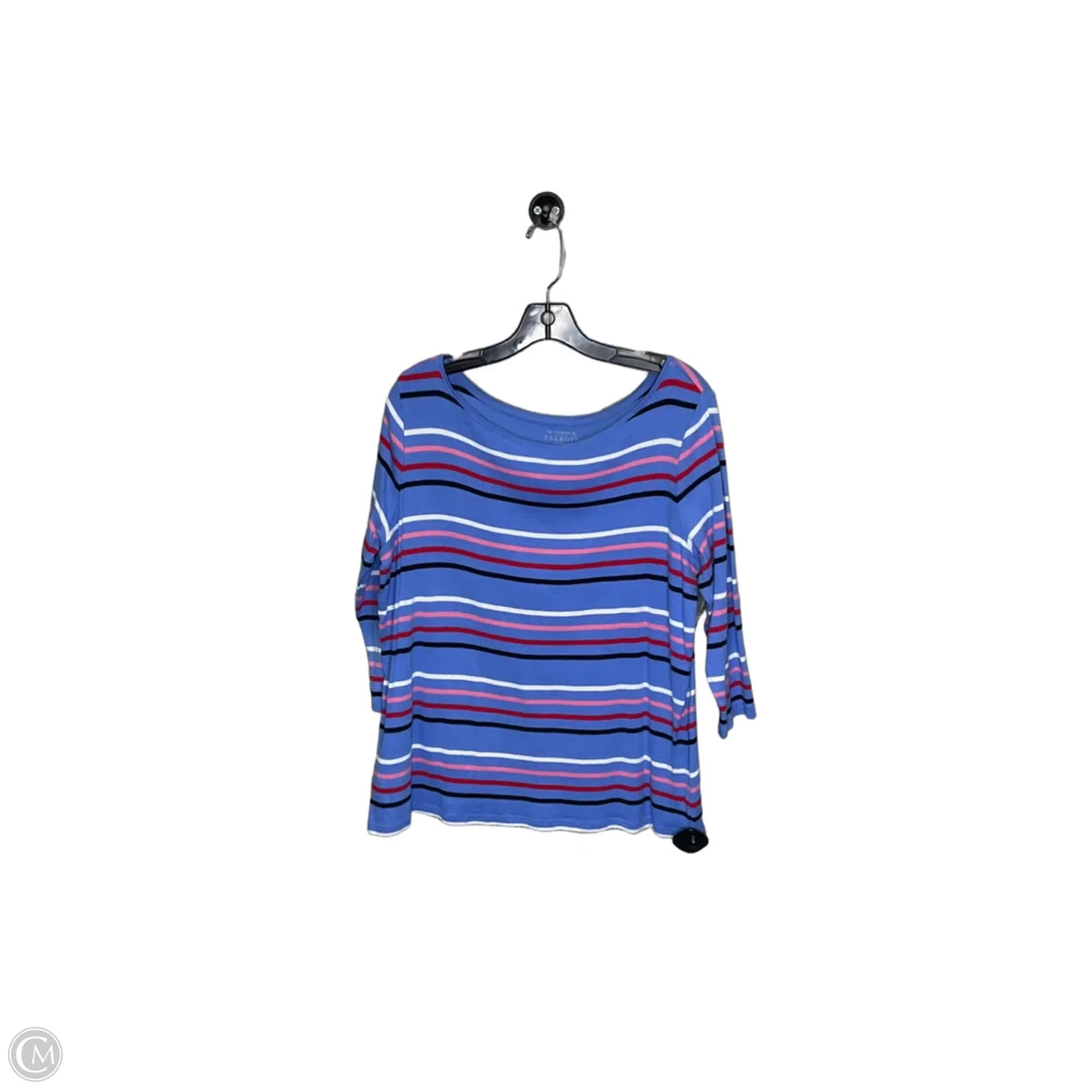Top 3/4 Sleeve By Talbots In Blue, Size: 1x