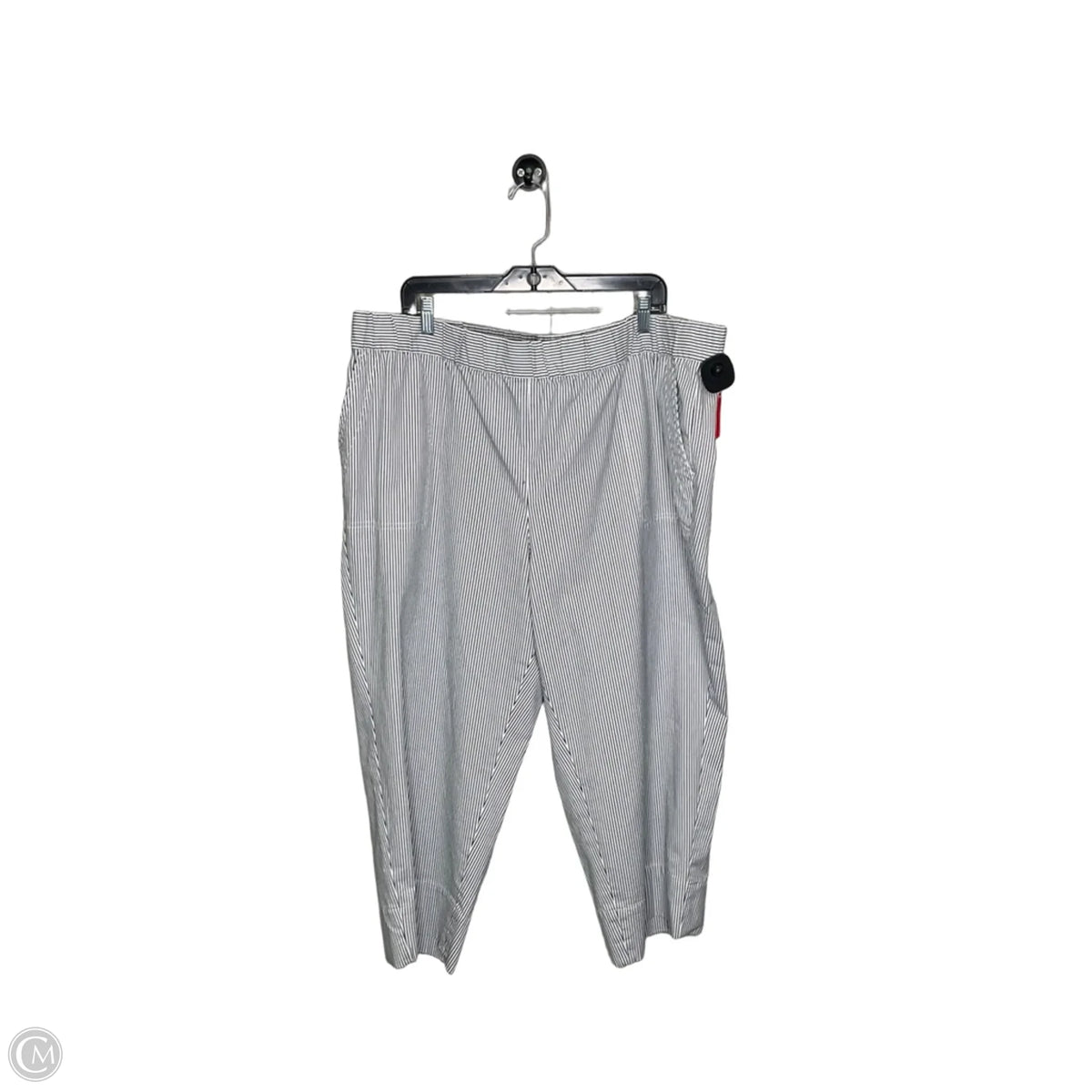 Pants Cropped By Talbots In Striped Pattern, Size: 3x