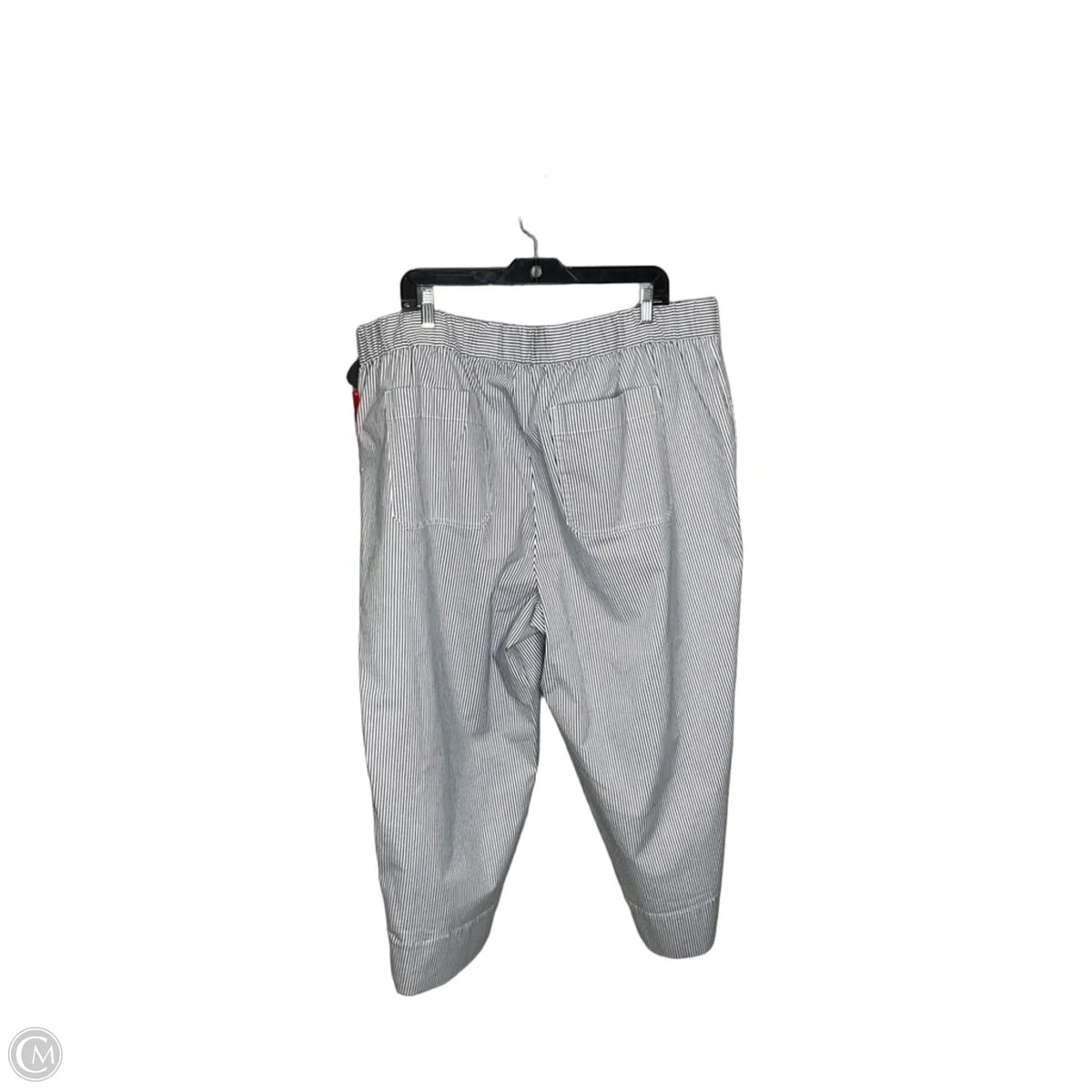 Pants Cropped By Talbots In Striped Pattern, Size: 3x