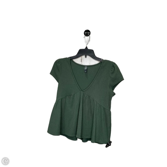 Top Short Sleeve By Alya In Green, Size: M