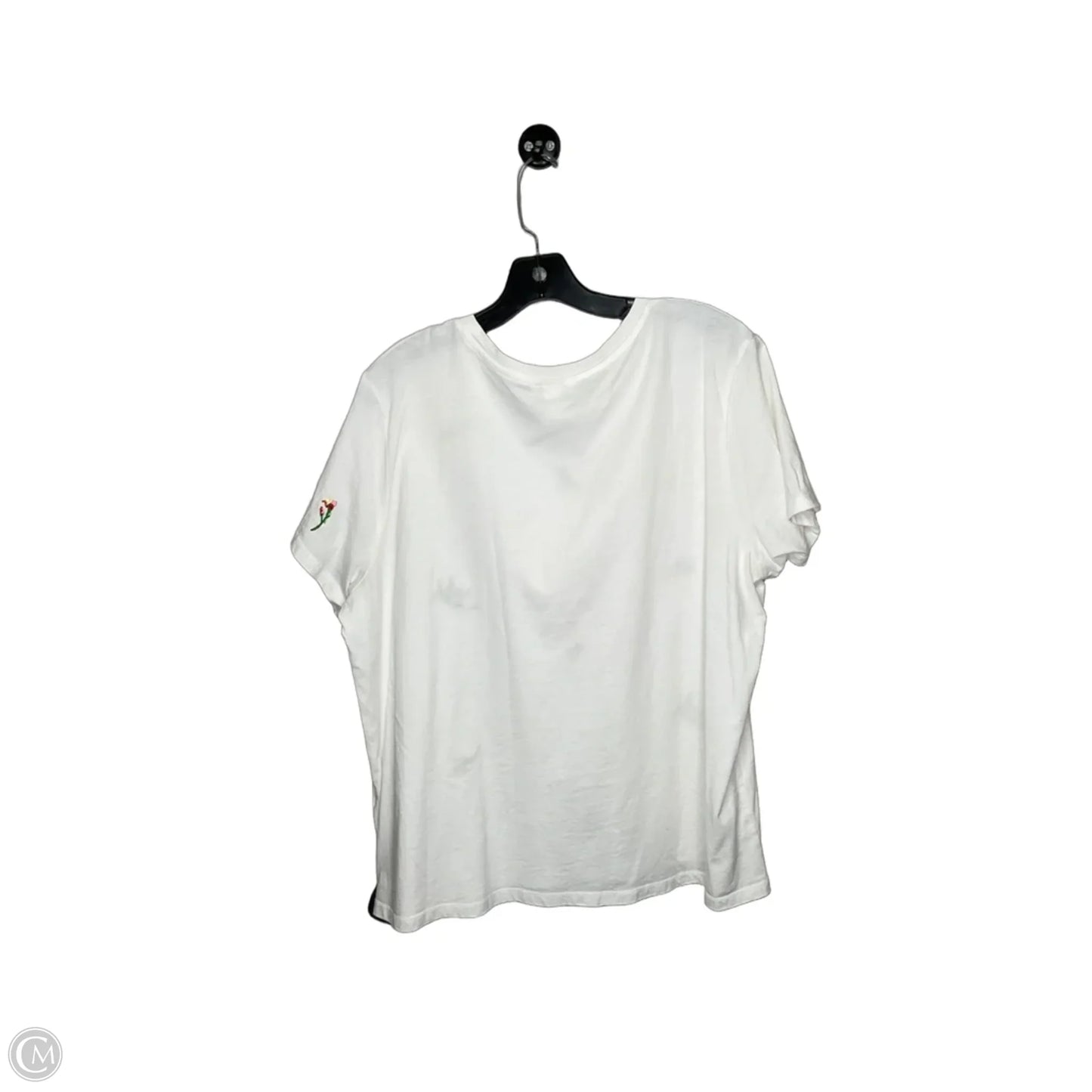 Top Short Sleeve By H&m In White, Size: Xl