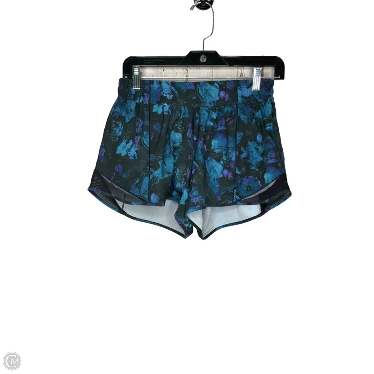 Athletic Shorts By Lululemon In Floral Print, Size: 8