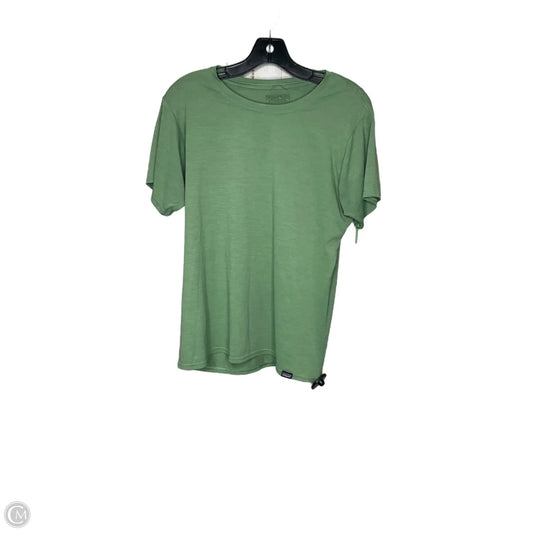 Athletic Top Short Sleeve By Patagonia In Green, Size: L
