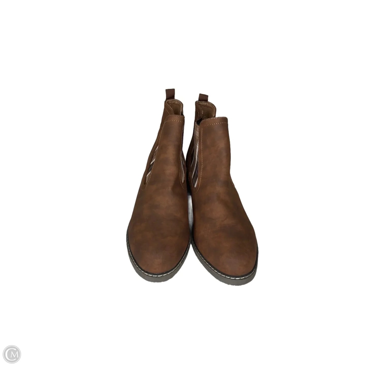 Boots Ankle Flats By Corkys In Brown, Size: 10