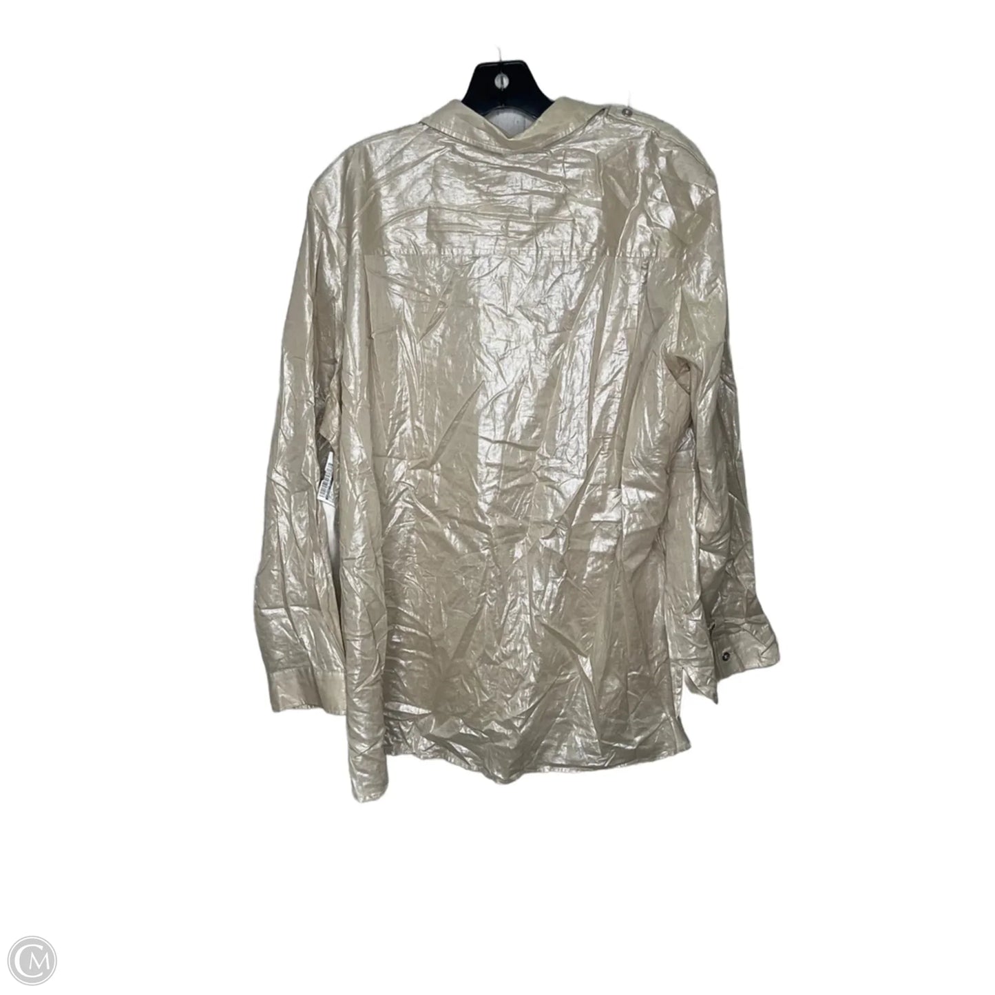 Top Long Sleeve By Chicos In Cream, Size: Xl