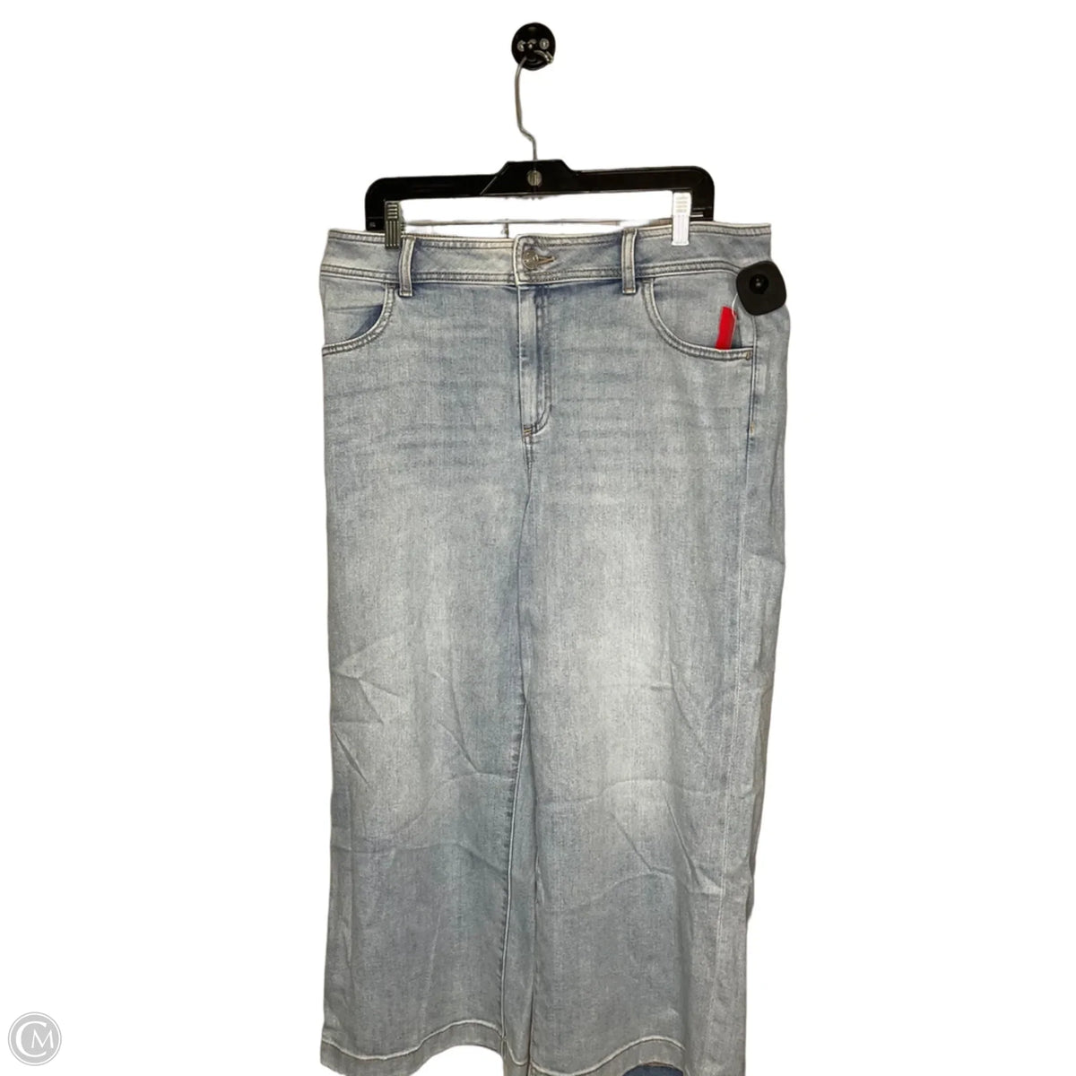 Jeans Wide Leg By Chicos In Blue, Size: 16