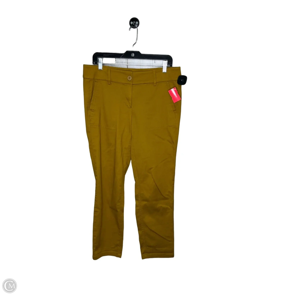 Pants Cropped By Loft In Yellow, Size: 6