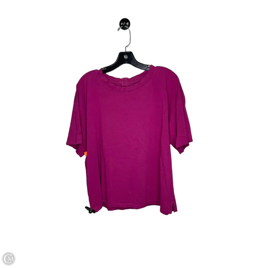 Top Short Sleeve By Talbots In Pink, Size: Xl