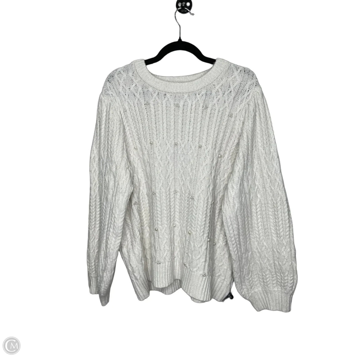 Sweater By Terra & Sky In Beige, Size: 2x