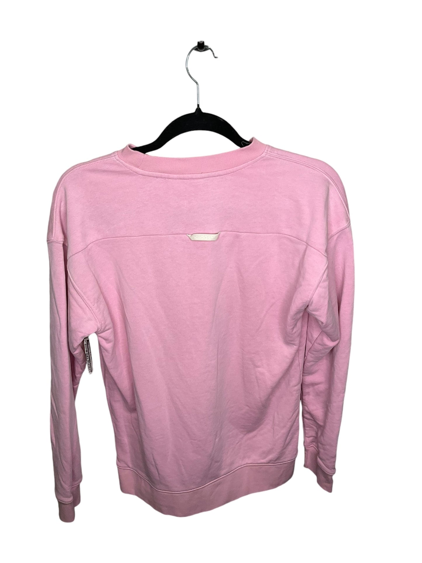 Athletic Sweatshirt Crewneck By Adidas In Pink, Size: Xs