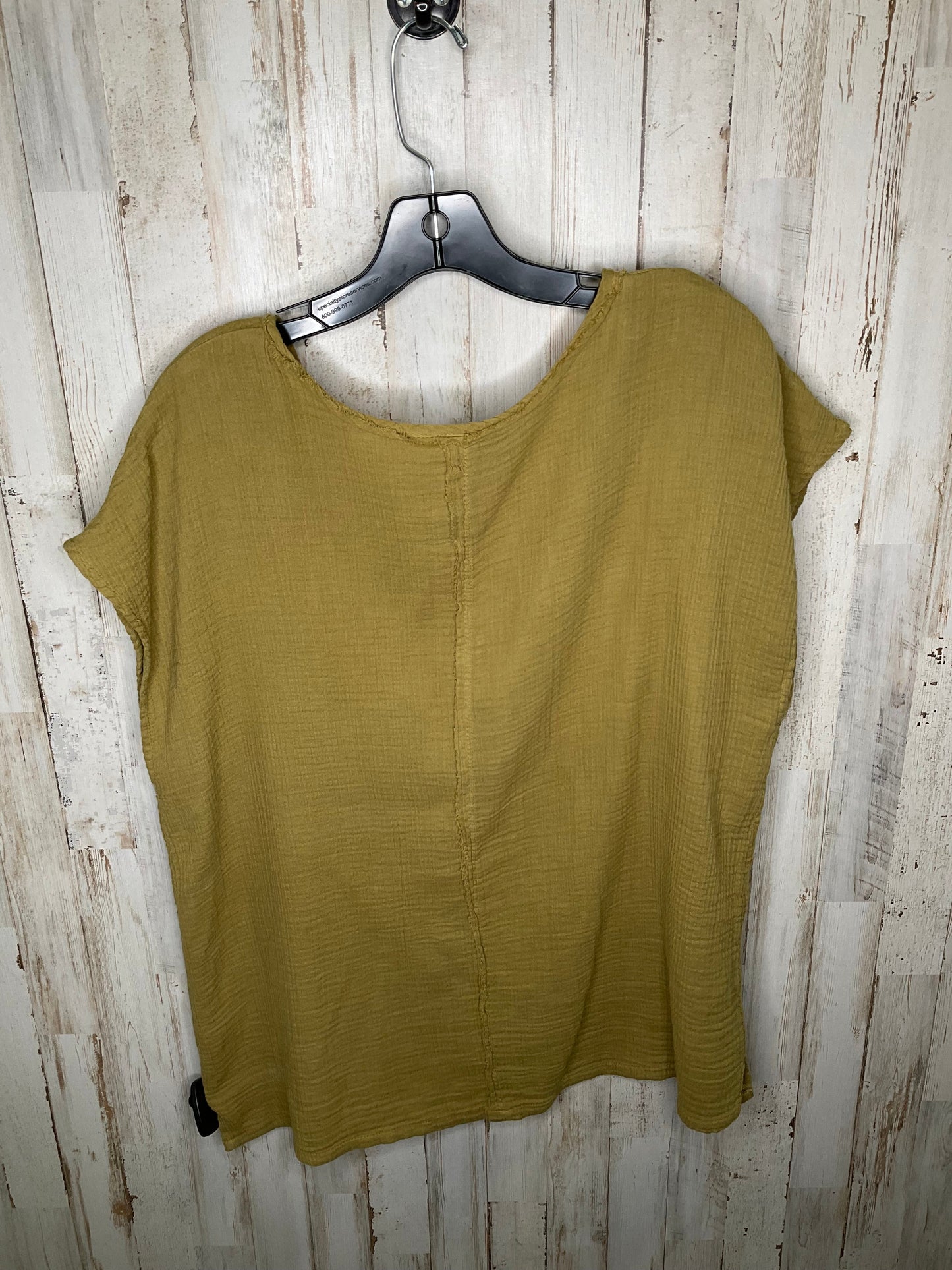 Green Top Short Sleeve Wonderly, Size 1x