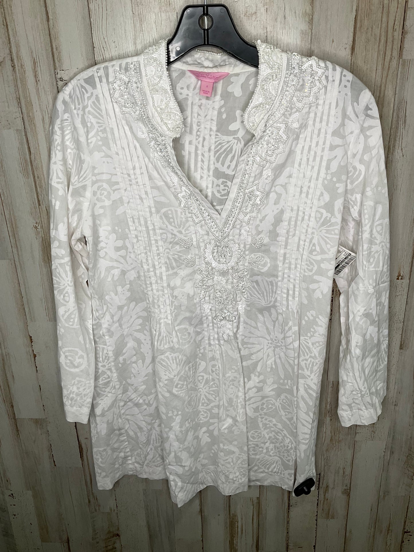 White Tunic 3/4 Sleeve Lilly Pulitzer, Size S