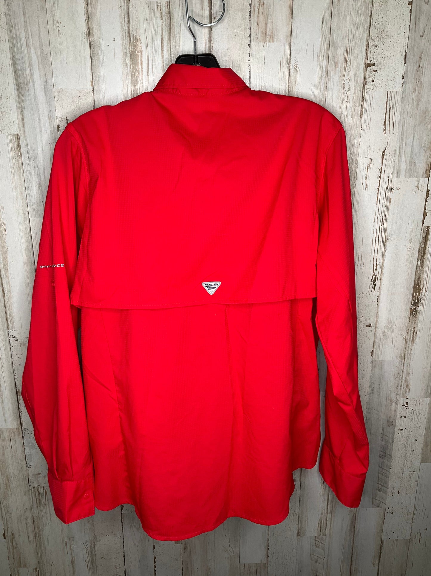 Top Long Sleeve By Columbia In Red, Size: L