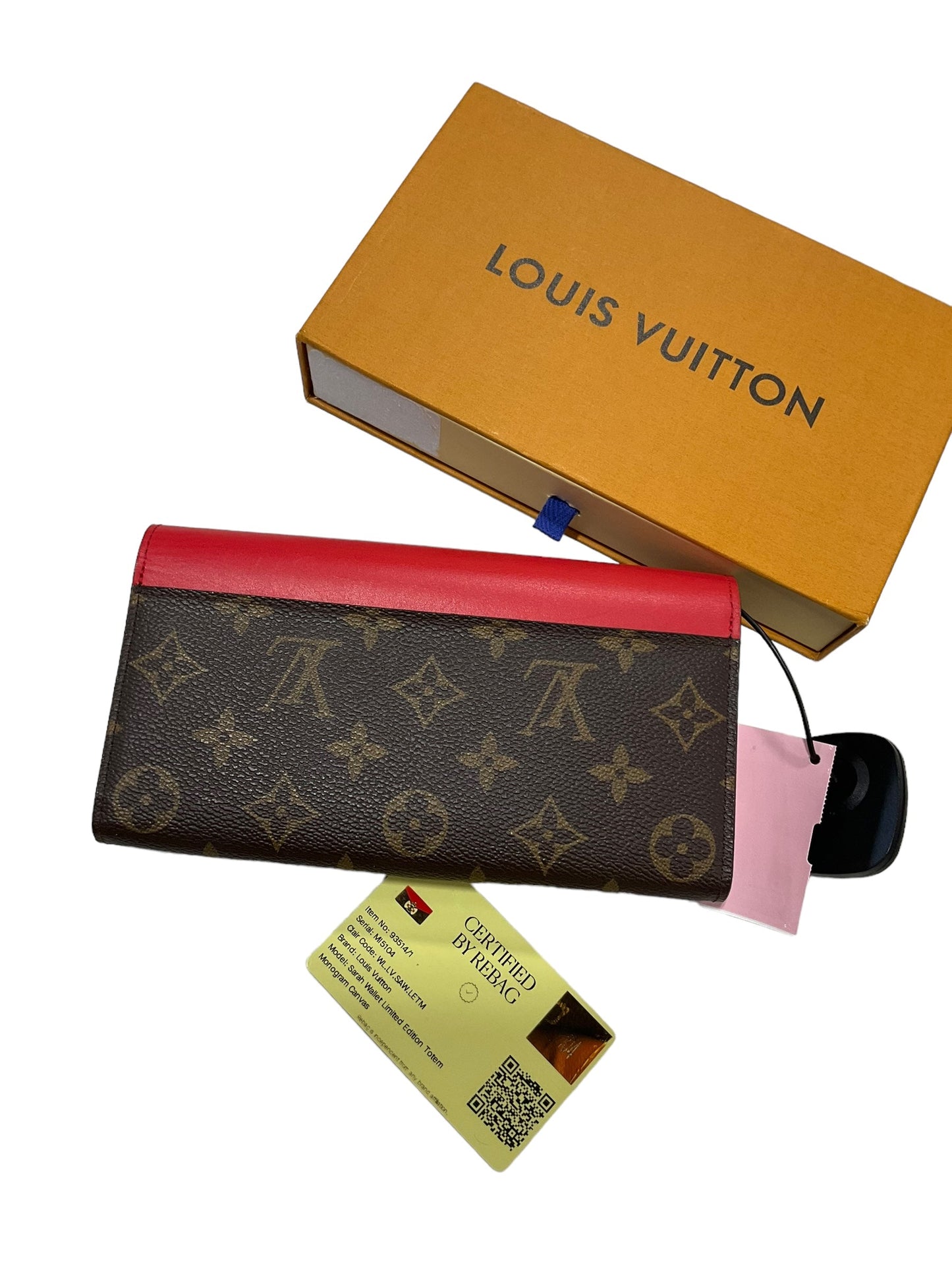 Wallet Luxury Designer By Louis Vuitton, Size: Large