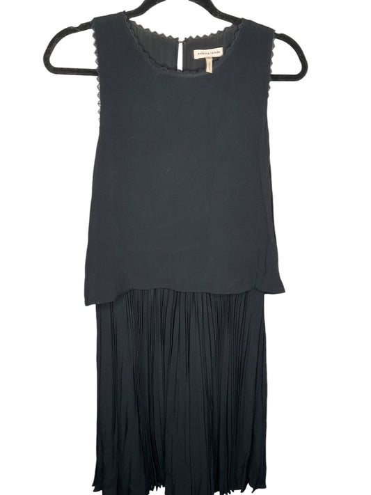 Dress Casual Midi By Rebecca Taylor In Black, Size: 4