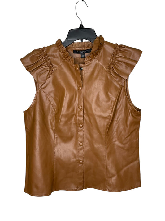 Top Sleeveless By Marc New York In Brown, Size: L