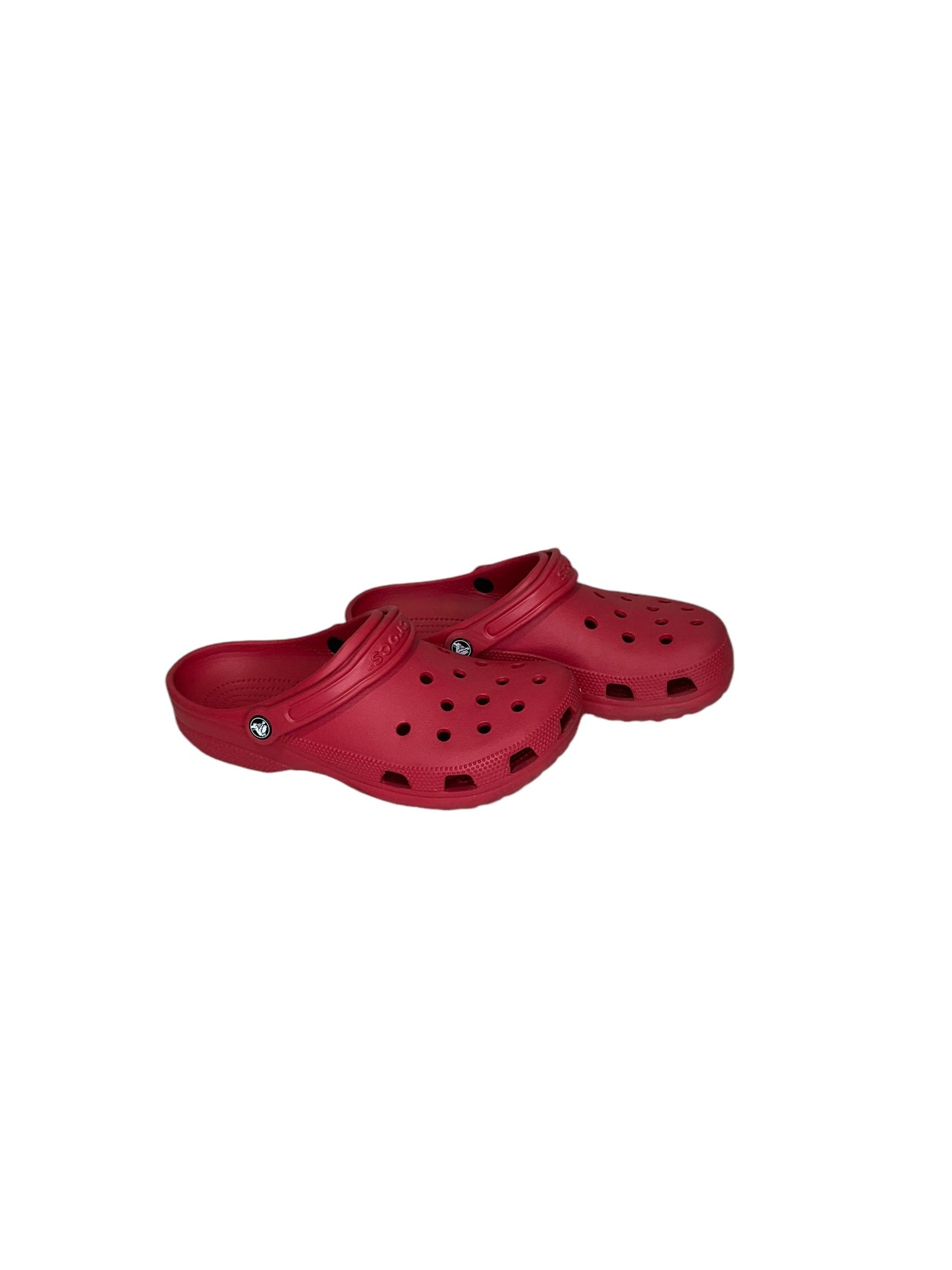 Shoes Flats By Crocs In Red, Size: 11