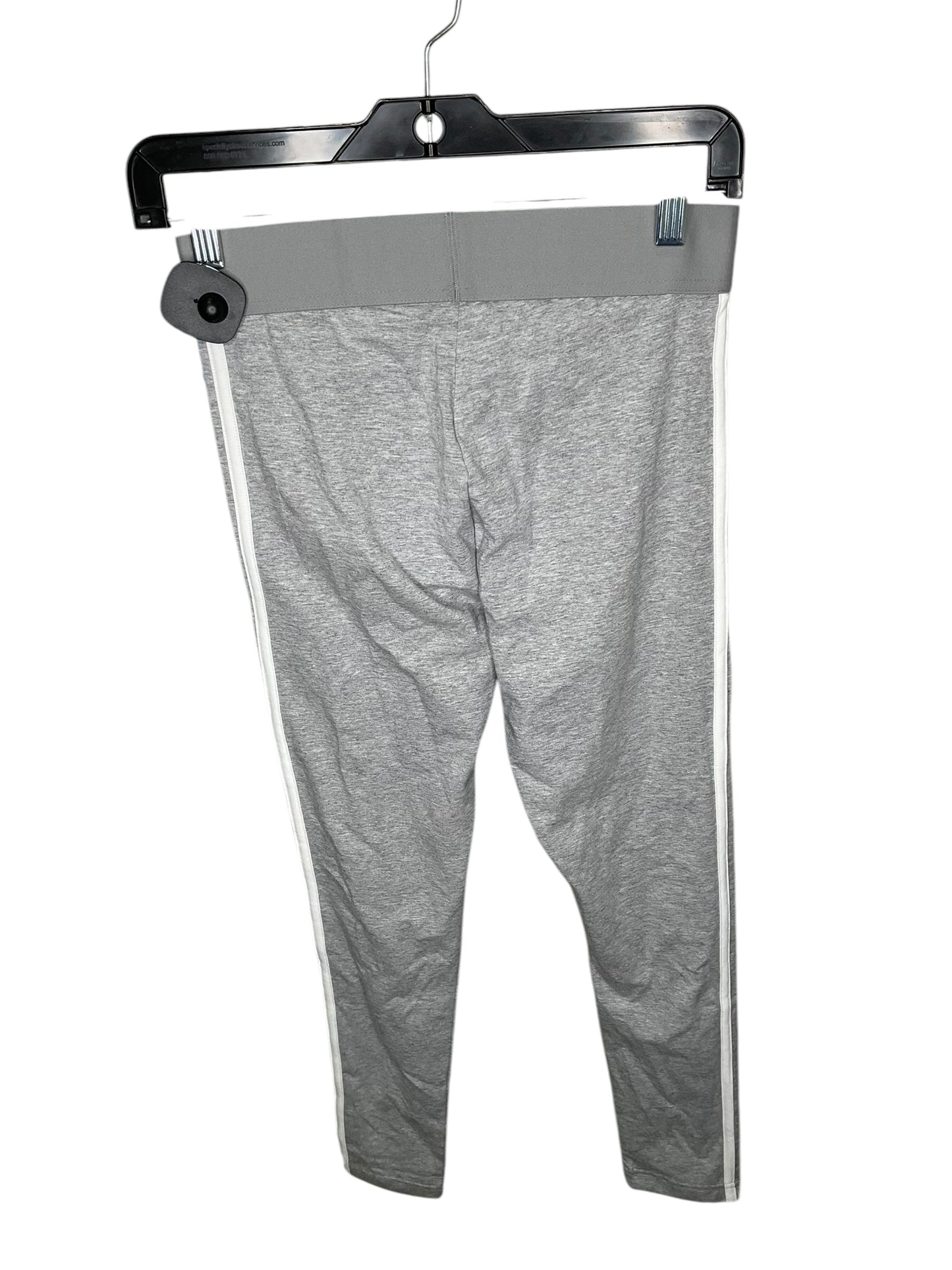 Athletic Leggings By Adidas In Grey, Size: S