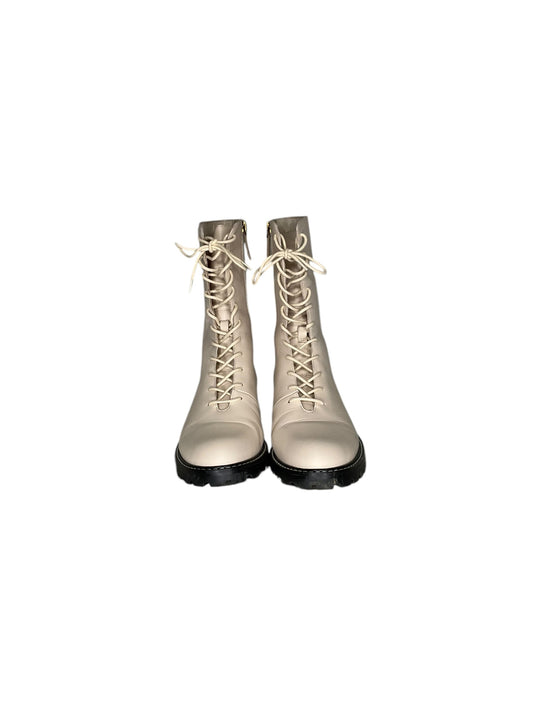 Boots Ankle Flats By J. Crew In Cream, Size: 8.5