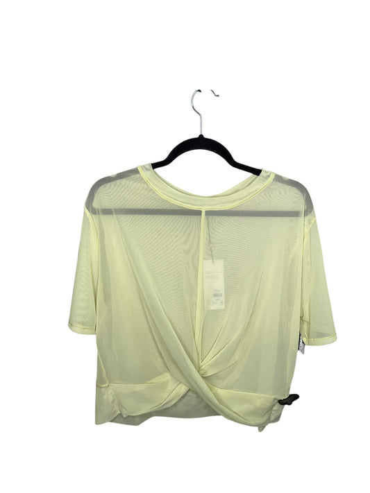 Athletic Top Short Sleeve By Calia In Yellow, Size: L