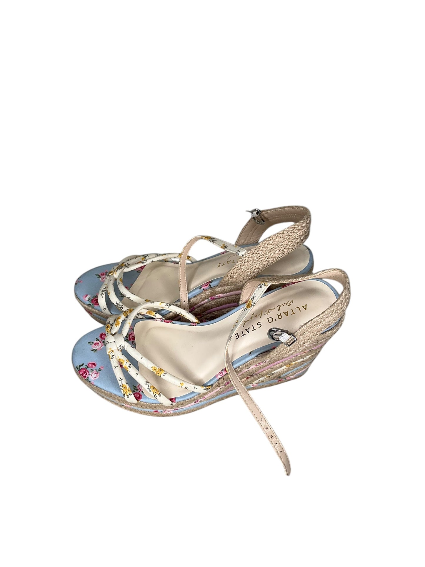 Sandals Heels Wedge By Altard State In Multi-colored, Size: 8