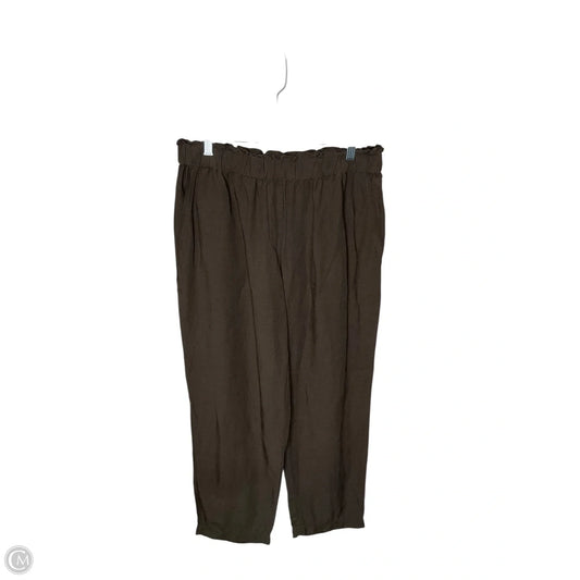 Pants Linen By H&m In Brown, Size: 10