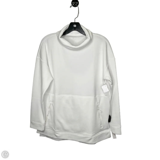 Athletic Sweatshirt Collar By Talbots In White, Size: M