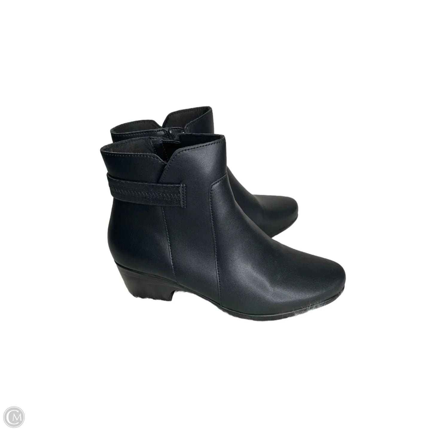Boots Ankle Heels By Clarks In Black, Size: 8