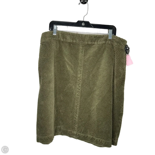 Skirt Mini & Short By Talbots In Green, Size: 18