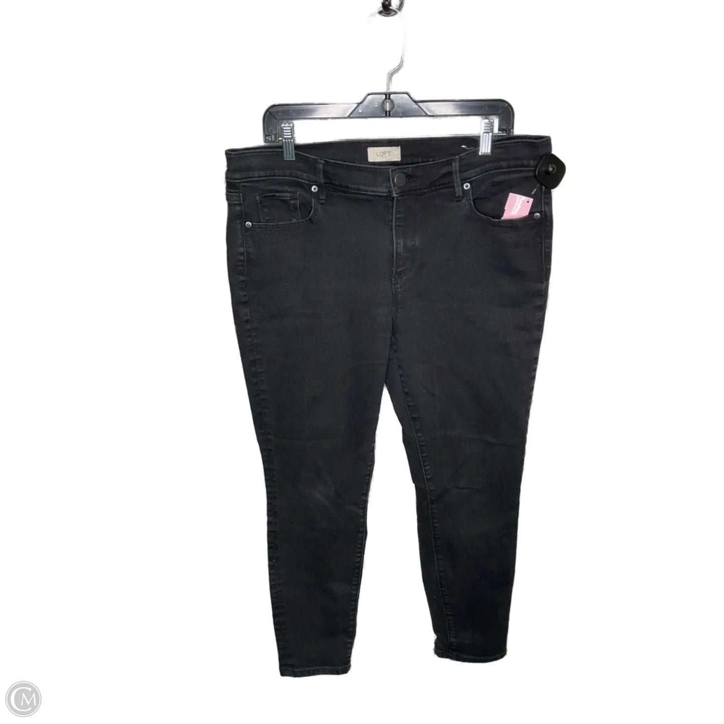 Jeans Skinny By Loft In Black, Size: 14
