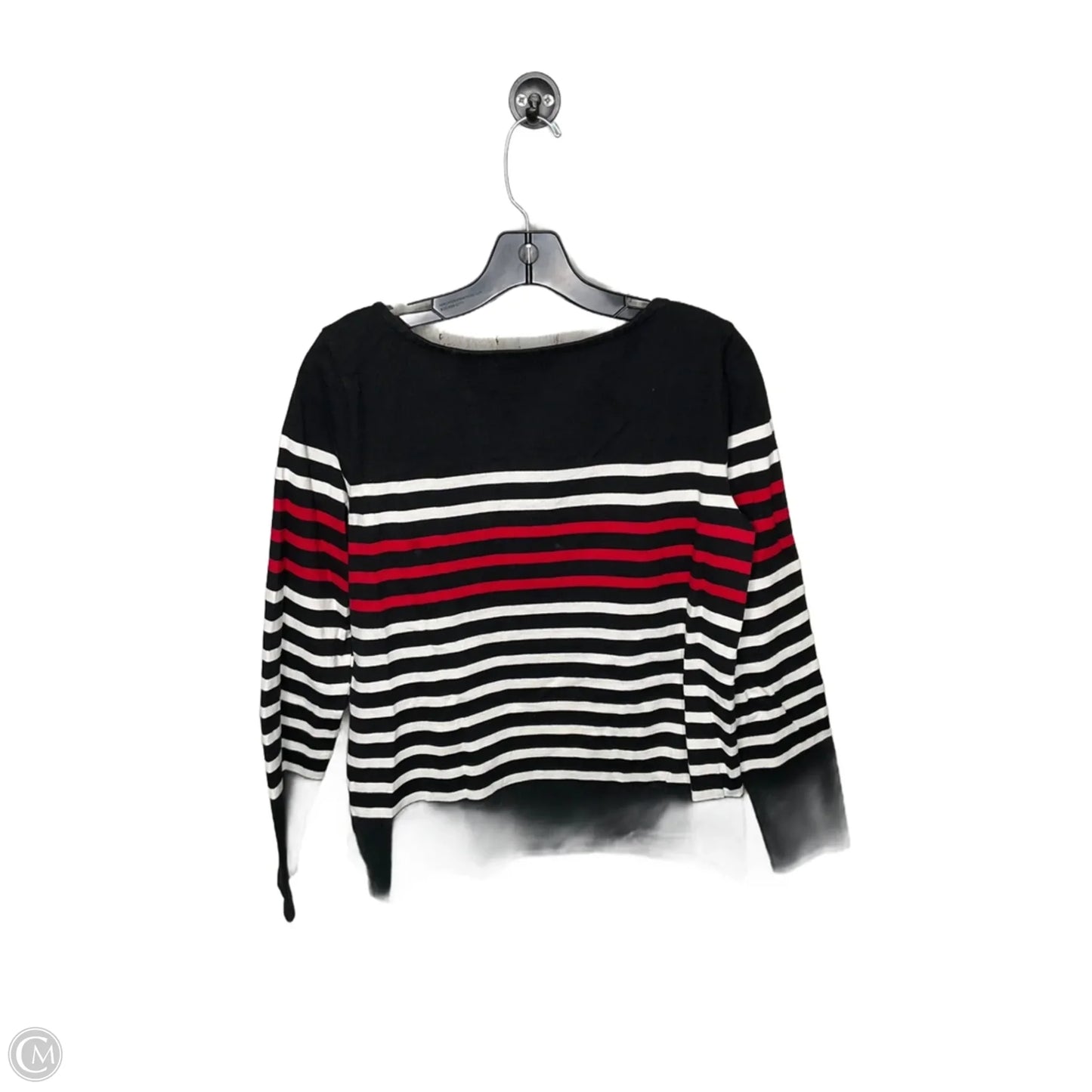 Top Long Sleeve By Talbots In Black & White, Size: S