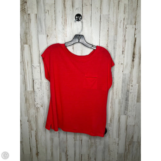 Top Short Sleeve By Talbots In Red, Size: S