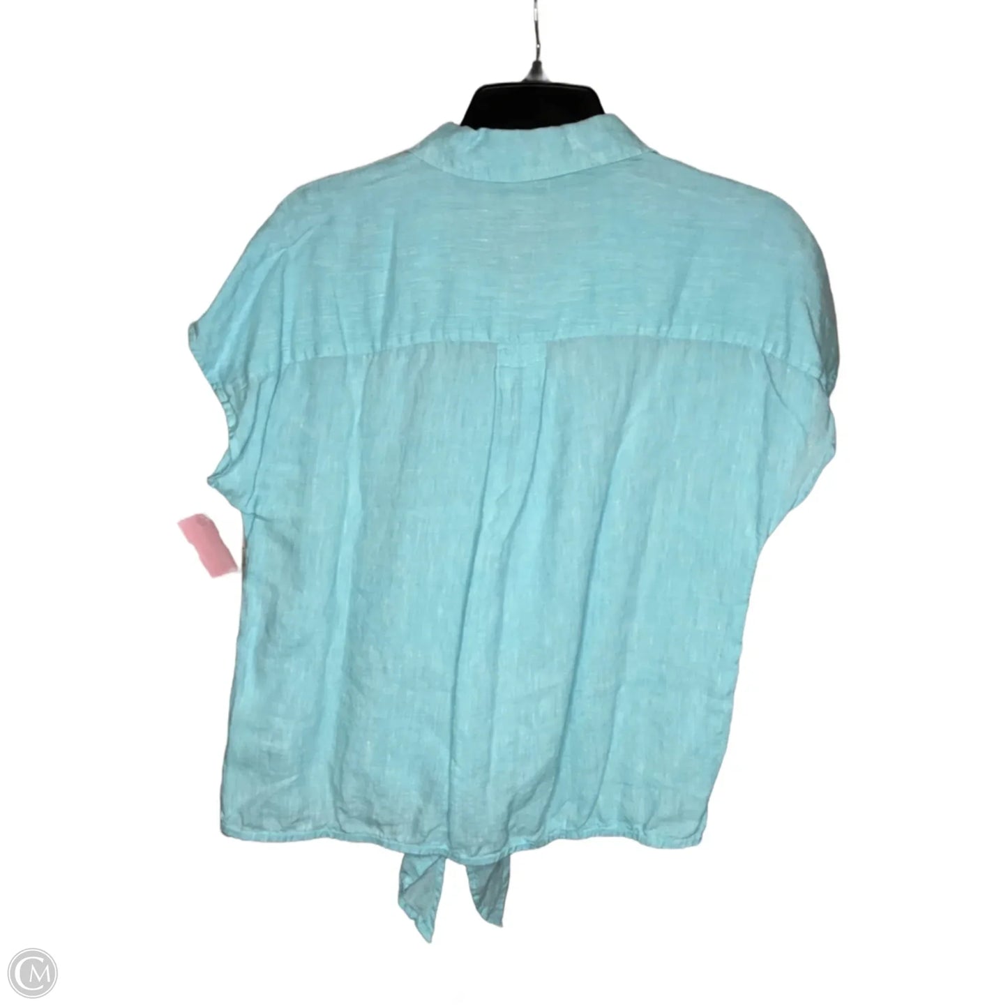 Top Short Sleeve By Talbots In Aqua, Size: S