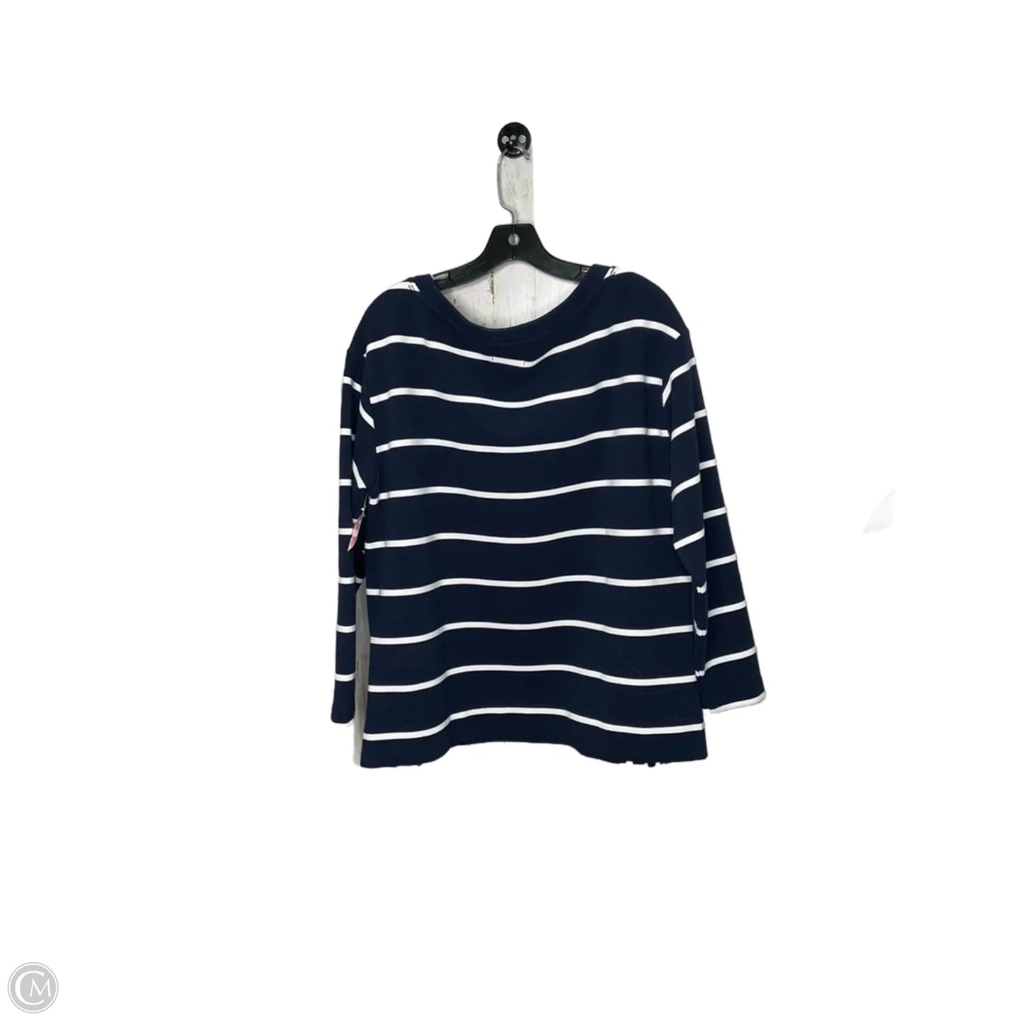 Top Long Sleeve By Lou And Grey In Navy, Size: S
