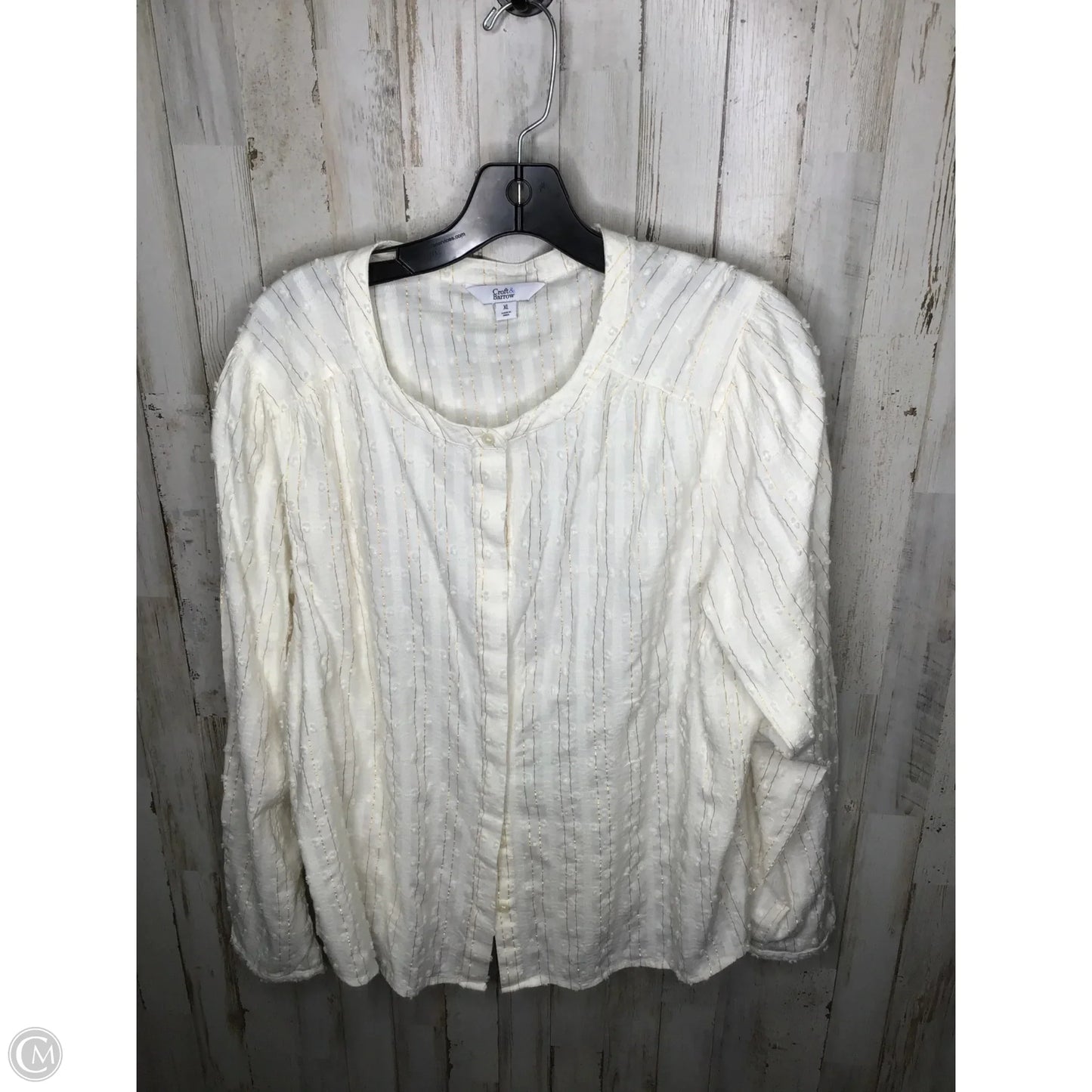 Top Long Sleeve By Talbots In Pink, Size: 3x