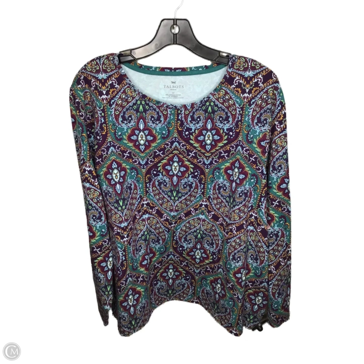 Top Long Sleeve By Talbots In Multi-colored, Size: 3x